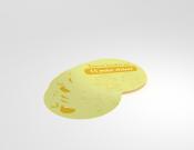 Houd afstand sticker 25cm school (10 stuks) - Kleur: Yellow