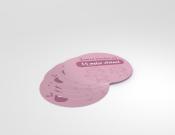 Houd afstand sticker 25cm school (10 stuks) - Kleur: Pink
