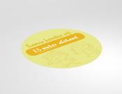 Vloervinyl houd afstand 150cm school - Kleur: Yellow