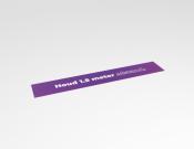 Houd 1,5 meter afstand - Vloervinyl - 150x25cm - Kleur: Purple