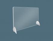 Tafelscherm van plexiglas - Formaat (BxH): 120x80cm