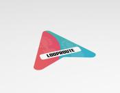 Looproute - Vloersticker - 25x30cm (10 stuks) - Kleur: Pink/blue