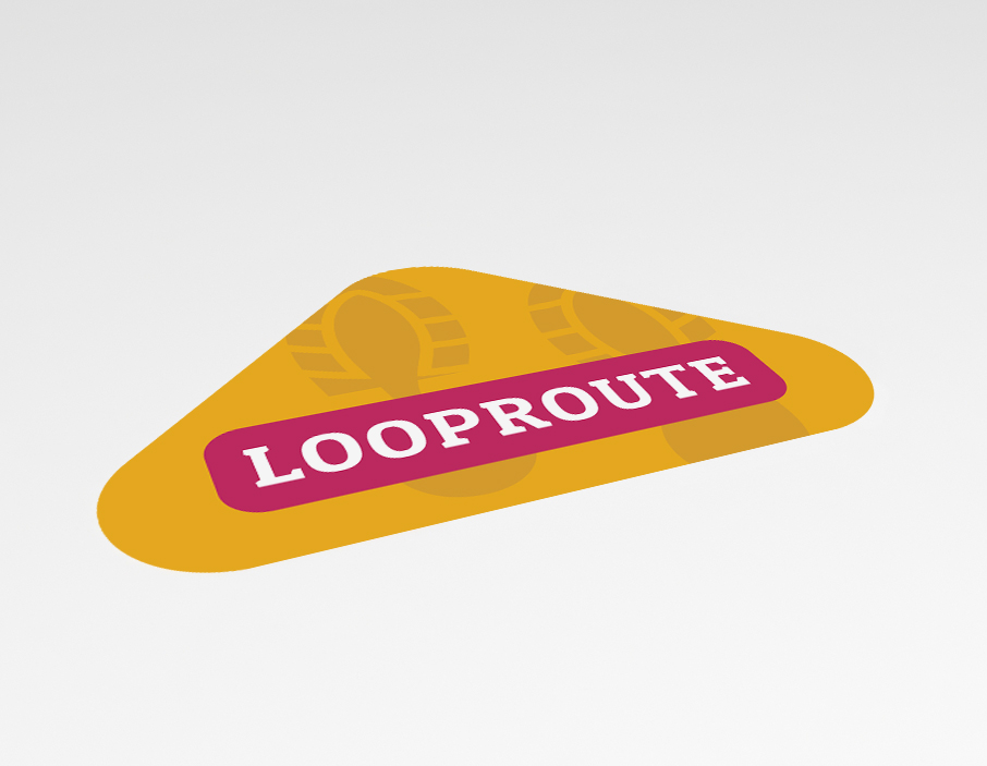 Looproute - Vloersticker -  40x25cm (10 stuks) hoofdafbeelding