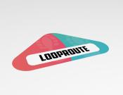 Looproute - Vloersticker -  40x25cm (10 stuks) - Kleur: Pink/blue