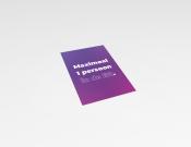 Maximaal 1 persoon in de lift - Sticker - 20x30cm (10 stuks) - Kleur: Purple