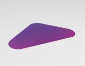 Pijl blanco - Vloersticker - 40x25cm (10 stuks) - Kleur: Purple