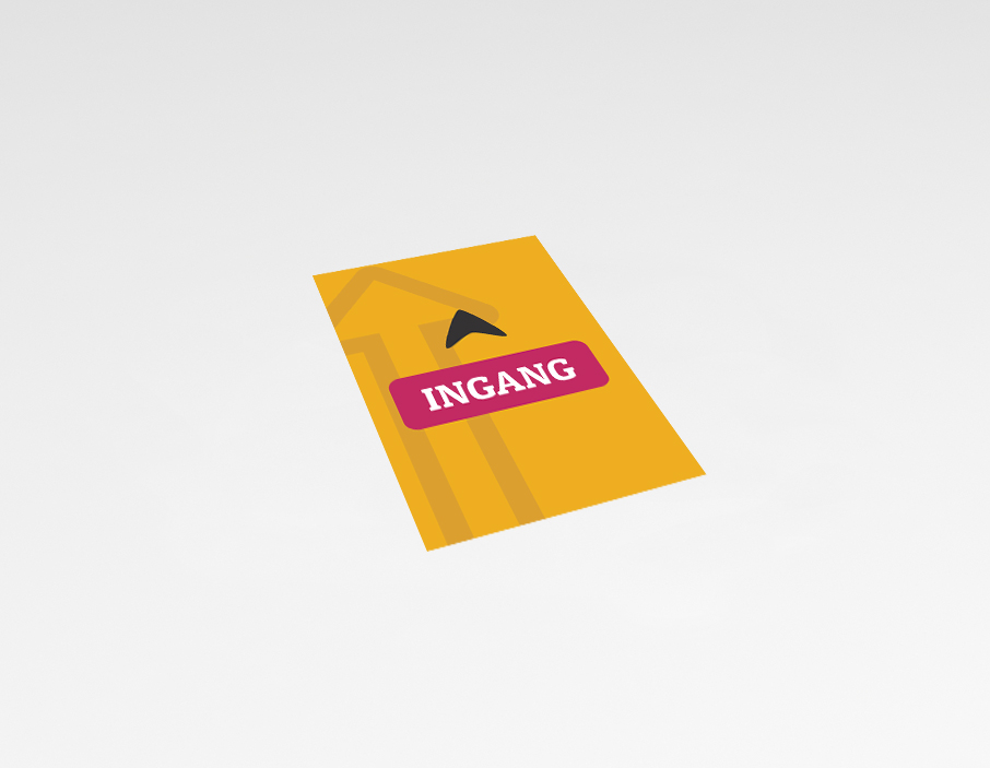 Ingang - Sticker - 20x30cm  (per 10 stuks) hoofdafbeelding