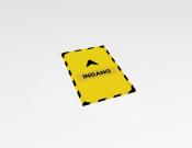 Ingang - Sticker - 20x30cm  (per 10 stuks) - Kleur: Caution