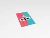 Uitgang - Sticker - 20x30cm (per 10 stuks) - Kleur: Pink/blue