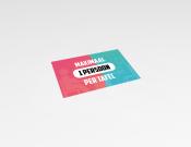 Maximaal 1 persoon per tafel - Sticker - 30x20cm (10 stuks) - Kleur: Pink/blue
