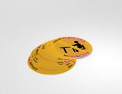 Zitplaats niet beschikbaar - Multi-language - Sticker - 25cm (10 stuks) - Kleur: Yellow