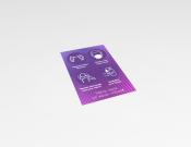 COVID-19 Measures - Sticker - 20x30 cm (10 stuks) - Kleur: Purple