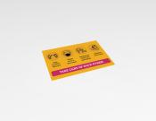 COVID-19 Measures - Sticker - 30x20 cm (10 stuks) - Kleur: Yellow