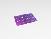 COVID-19 Measures - Sticker - 30x20 cm (10 stuks) - Kleur: Purple