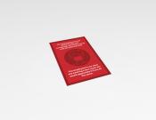 Mondkapje advies - Multi-language - Sticker - 20x30cm (10 stuks) - Kleur: Red