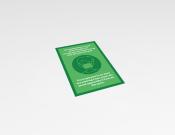 Mondkapje advies - Multi-language - Sticker - 20x30cm (10 stuks) - Kleur: Green