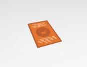Mondkapje advies - Multi-language - Sticker - 20x30cm (10 stuks) - Kleur: Orange