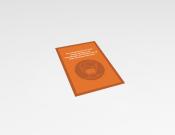 Mondkapje advies - Sticker -  20x30cm (10 stuks) - Kleur: Orange