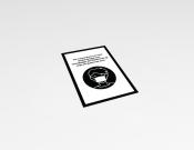 Mondkapje advies - Sticker -  20x30cm (10 stuks) - Kleur: Black/white