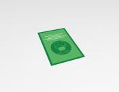 Mondkapje advies - Sticker -  20x30cm (10 stuks) - Kleur: Green