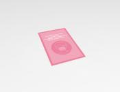 Mondkapje advies - Sticker -  20x30cm (10 stuks) - Kleur: Pink