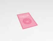 Face mask advice - Sticker - 20x30cm (10 stuks)  - Kleur: Pink