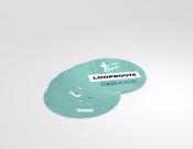 Looproute omhoog - Vloersticker - 25cm (10 stuks) - Kleur: Minty