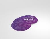 QR-code gereed houden - Sticker - 25cm rond (10 stuks)  - Kleur: Purple