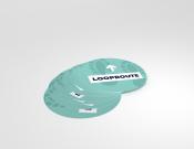 Looproute - Vloersticker - 25cm rond (10 stuks) - Kleur: Minty