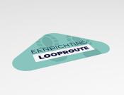 Eenrichting looproute - Vloersticker - 40x25cm (10 stuks) - Kleur: Minty